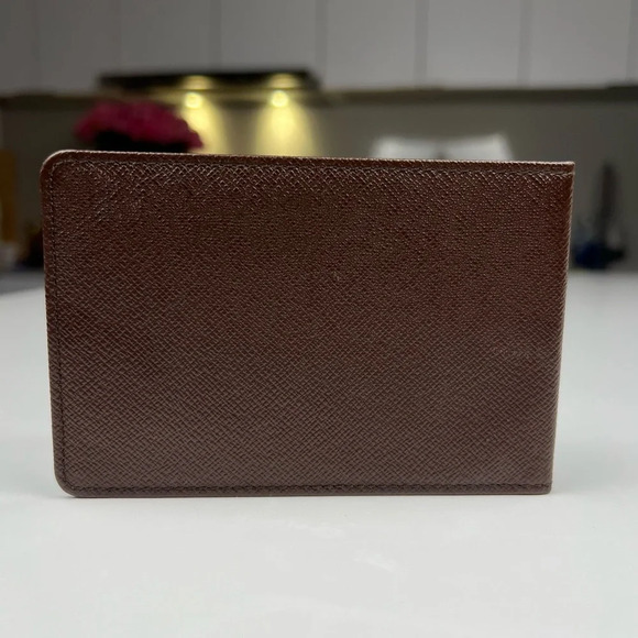 Louis Vuitton ID card case Brown Taiga Wallet - Picture 2 of 4